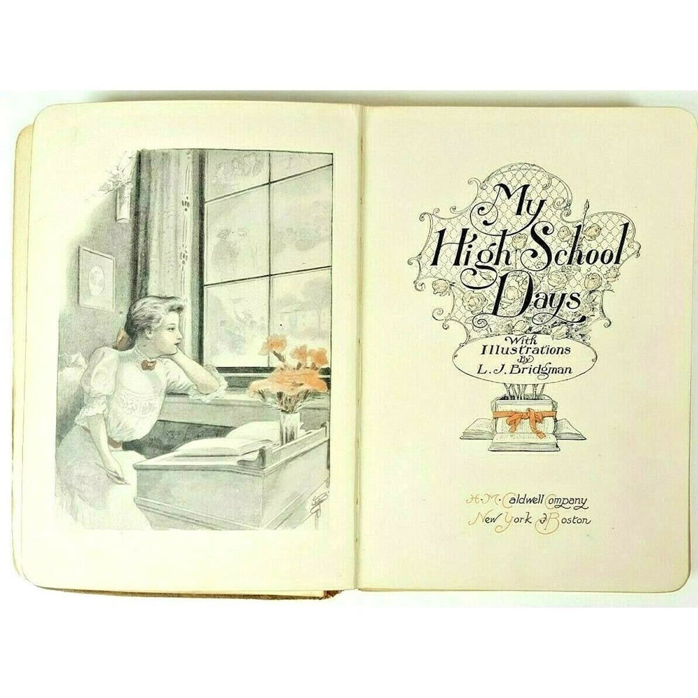 H.C.Caldwell Co Copyright 1908 Antiquel A Book Of Records High School Days 1920